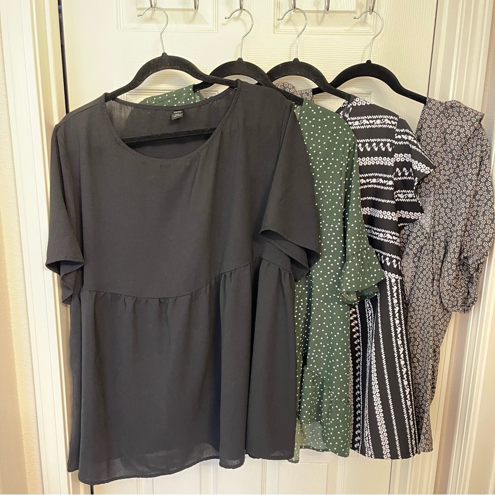 Lot of 4 - XXL / 2XL blouses